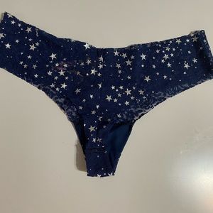 Dark blue color undies. Pink brand.
